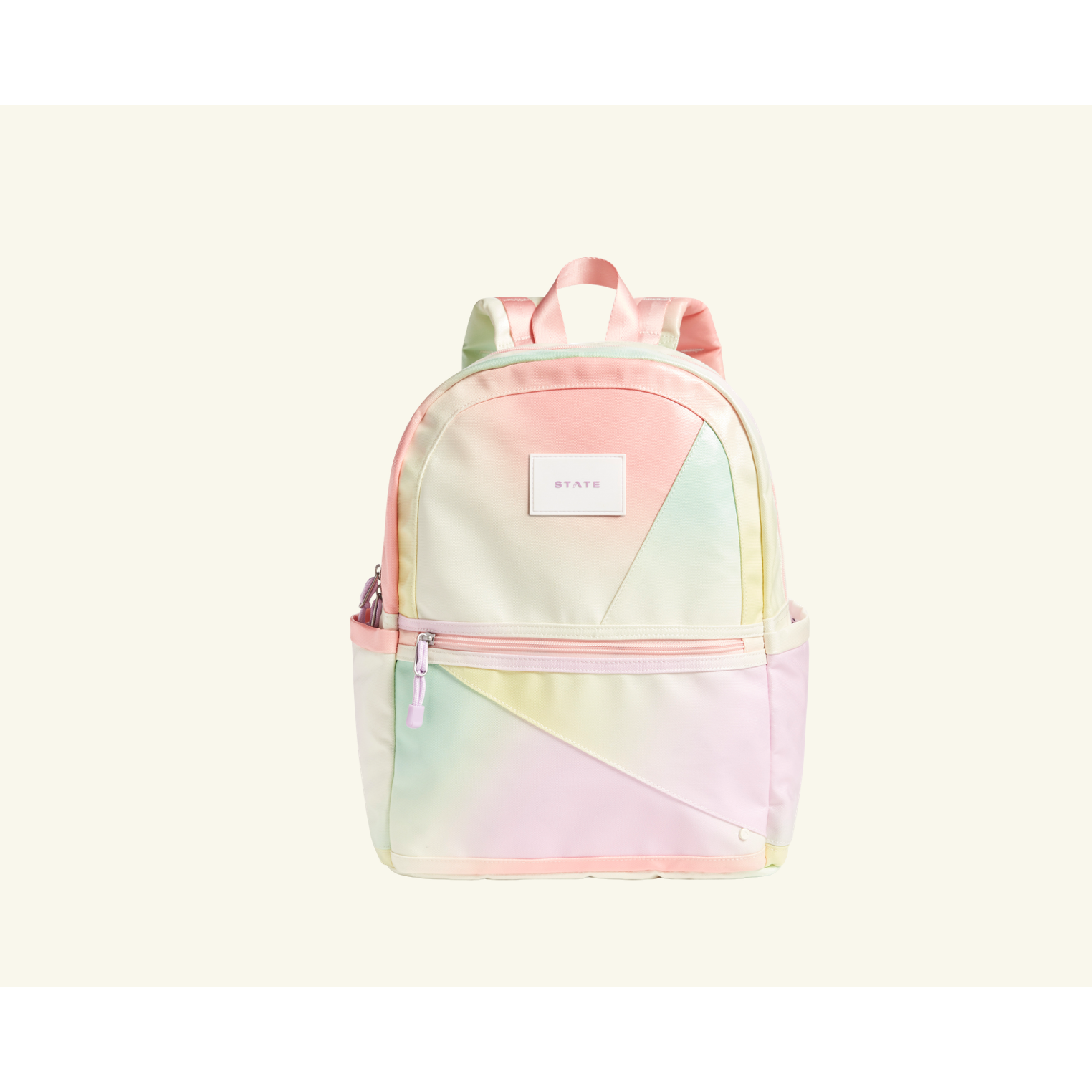 Double Pocket Backpack - Tie Dye Patchwork