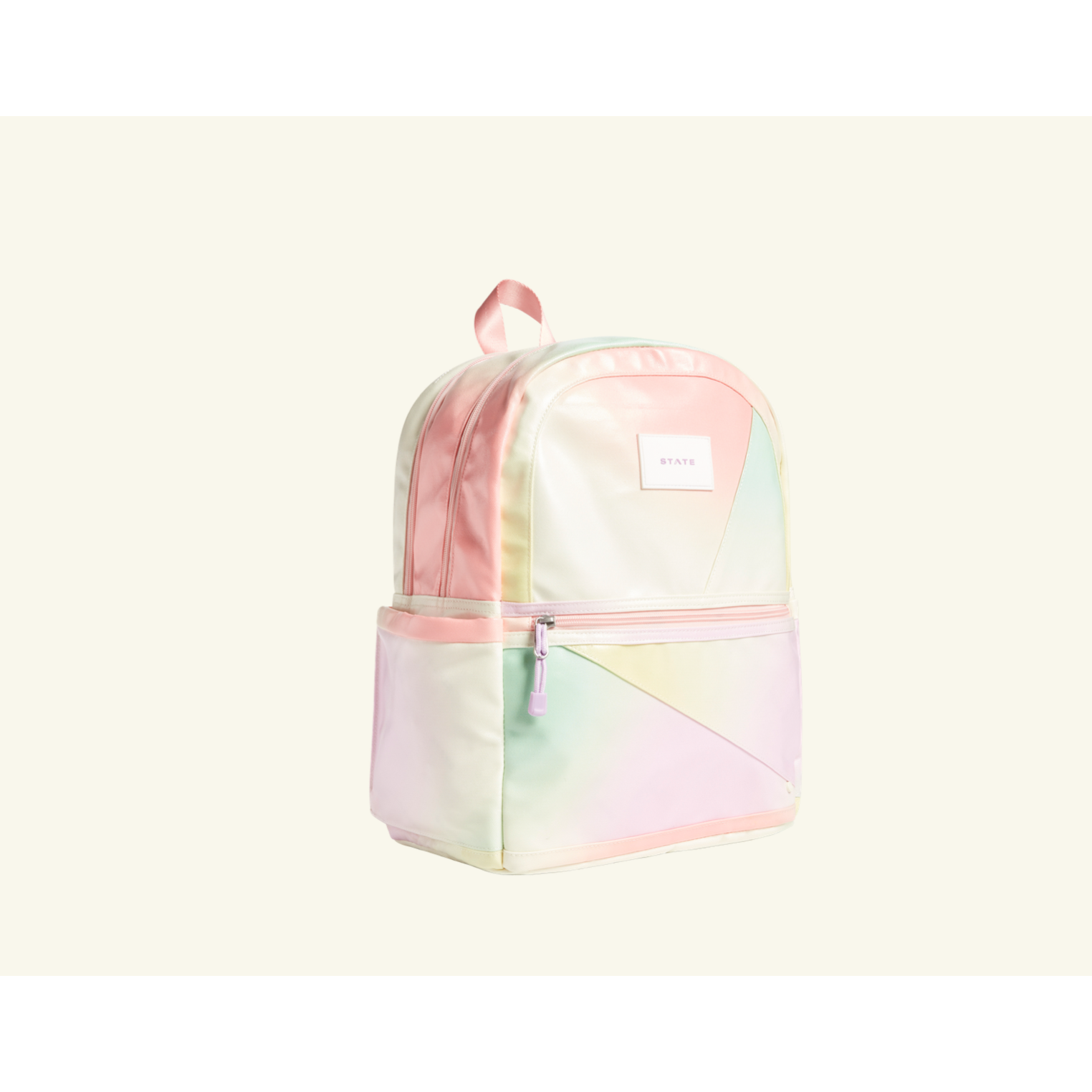 Double Pocket Backpack - Tie Dye Patchwork