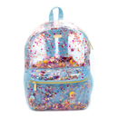 Confetti Clear Backpack - Light Blue