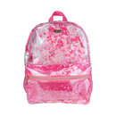 Confetti Clear Backpack - Fuchsia