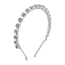 White Thin Jewel Headband