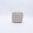 Mini Beige Checkers Pouch