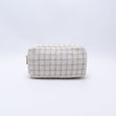 Small Beige Checkers Pouch