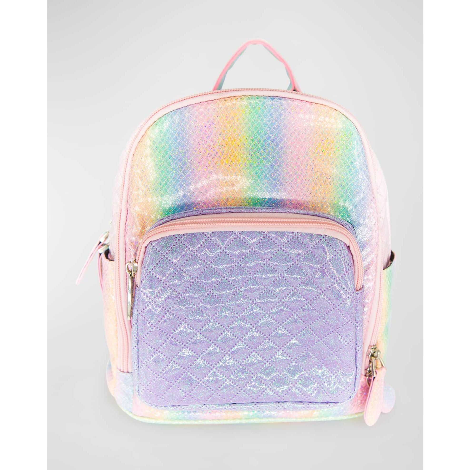 Mini Backpack Purple Rainbow