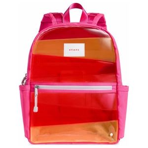 Kids Backpack - Clear Red